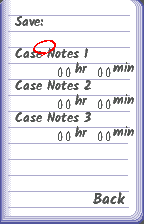 Saving (Case Notes), in English