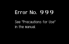 Error 999, in English