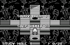 A Study Hall stage, in English