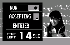 Arcade entry countdown, in English
