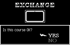Exchange: confirm the course, in English