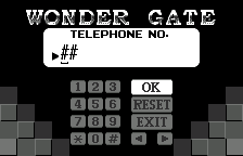WonderGate number pad (TELEPHNE fixed), in English