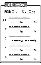 Catch List, original Japanese