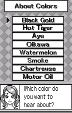 Lure Manual: colours, in English