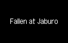A stage title card, in English