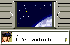 Story dialogue, in English