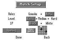 Match Setup (Renju, with an opening chosen), in English