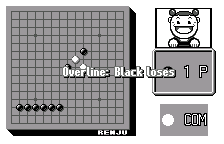 A Renju foul: overline, in English