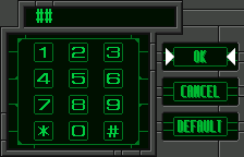 The WonderGate keypad, in English
