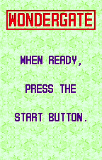 WonderGate: before connecting, in English