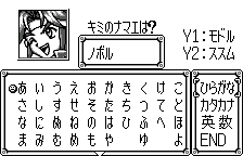 Name entry, original Japanese