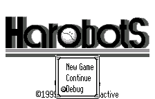 Special edition: the title menu with Debug, in English
