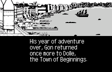 The ending caption, in English