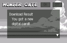 WonderGate: digital card download in a real session, in English