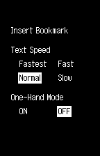 Settings and bookmark(英語版)