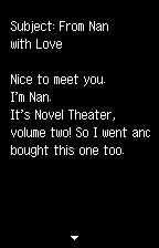 A player's mail(英語版)