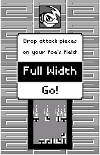 Choosing where attack pieces land, in English