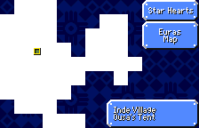 The map screen with full labels, in English
