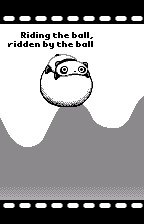 Riding the ball, ridden by the ball, in English