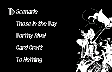 Main menu, in English